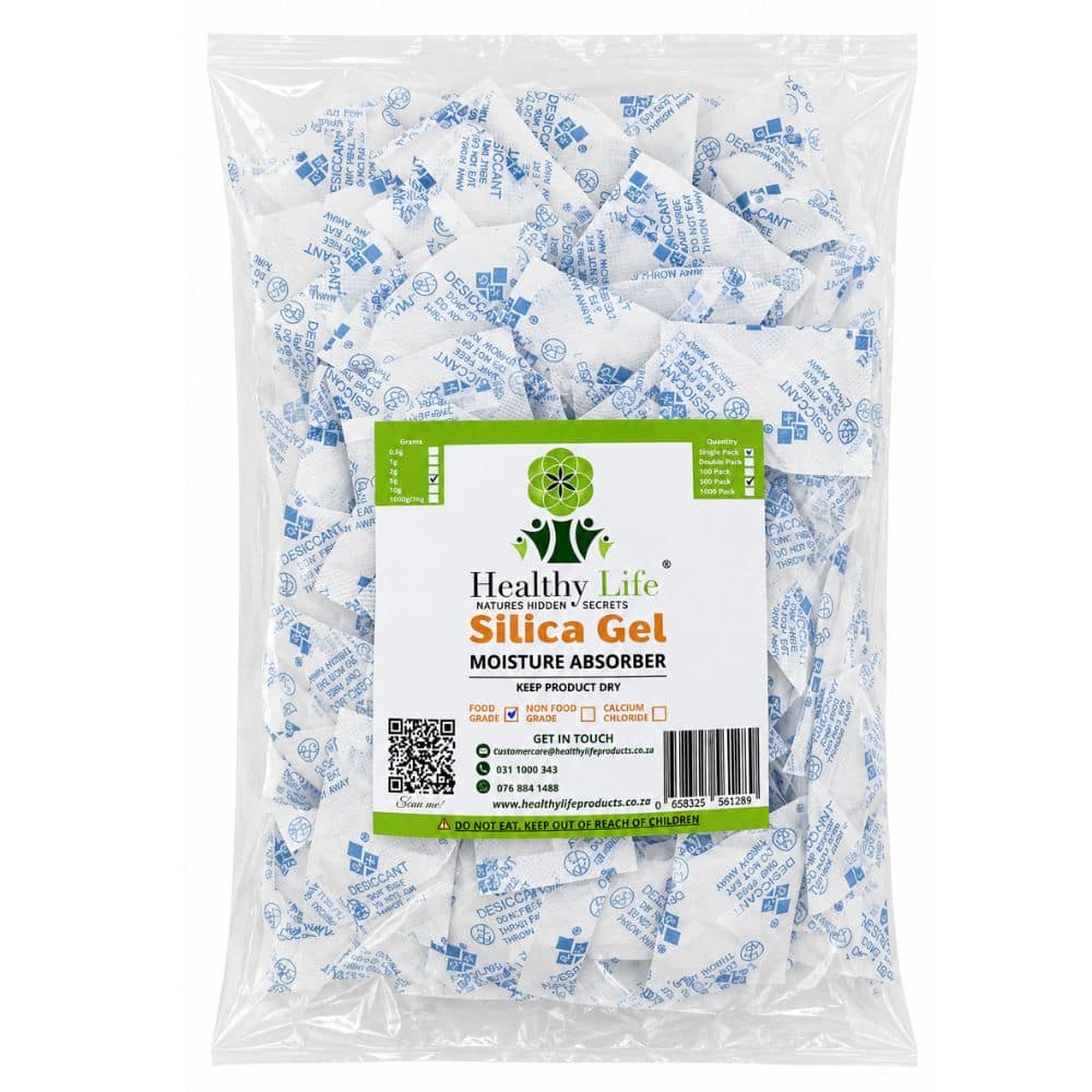 Moisture Absorber Sachets - Food Grade Silica Gel Desiccant (5g)
