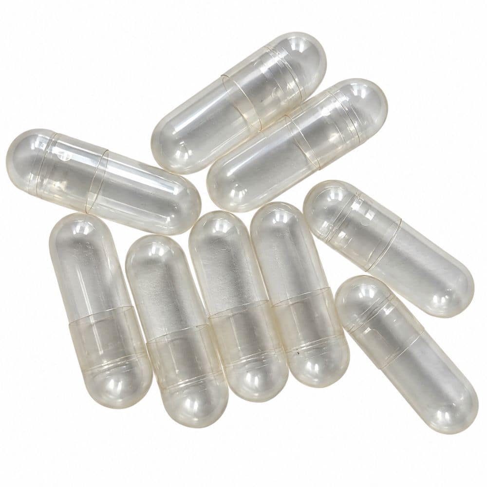 Healthy Life- Clear Empty Vegan Capsules HPMC/ Size 1- 2 Packs of 1000 - Image 4