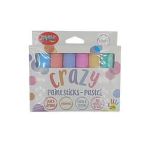 Crazy Paint Sticks- 6 Pastel Colours