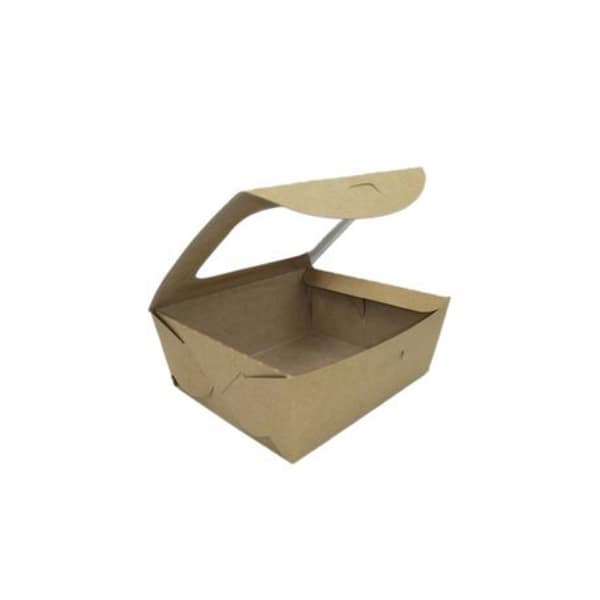 Kraft Paper Deli/Salad Containers - 600ml Eco Boxes -50 Pack