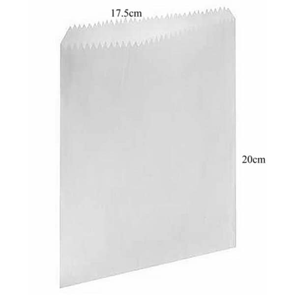 Grease Proof Sandwich/ Chips Bag- 17.5cm x 20cm -Pack of 1000 - Image 3