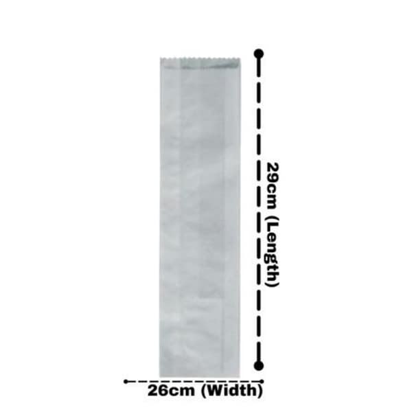 Greaseproof Paper Hot Dog Bags -29cm x 10cm- Pack of 100 - Image 4