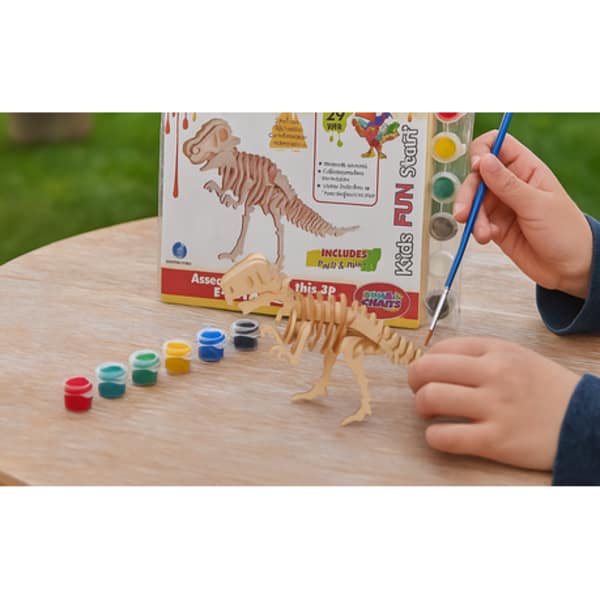 Wooden 3D Buildable Dinosaur- Paint Set - Image 2