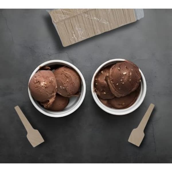 Wooden Ice-Cream Scoop , 7cm Eco-Friendly Disposable - Pack of 100 pcs - Image 6