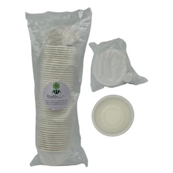Sugarcane Taster Bowls with Lids 57ml - 50 Pack - Image 2