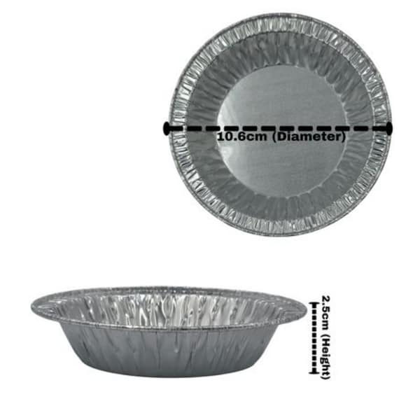 Foil Mini Pie and Tart Tray - 10.5cm Disposable Baking (100 Pack) - Image 8