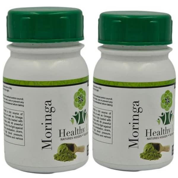 Healthy Life Moringa Oleifera Leaf Extract - 500mg 60 Caps Energy & Immune - Image 2